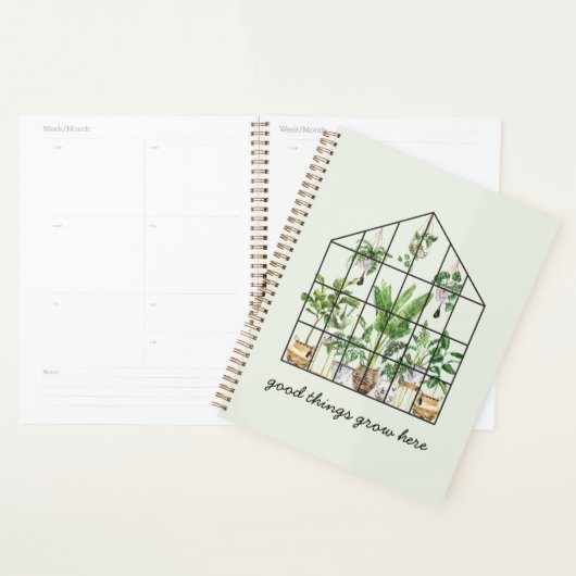 Aquarelle Tropical Green House Plante (Devant avec enveloppe)