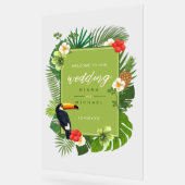 Aquarelle Tropical Mariage Welcome Green ID577 (Angle)