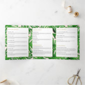 Aquarelle Tropical Monstera Feuille Brochure rose (Intérieur)