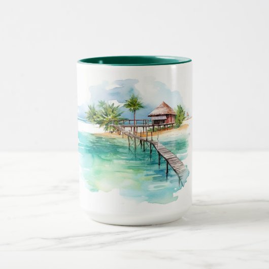 Aquarelle Tropical Paradise Mug Maldives Edition (Centre)