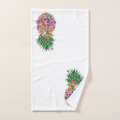 Aquarelle tropicale d'ananas (Serviette à main)