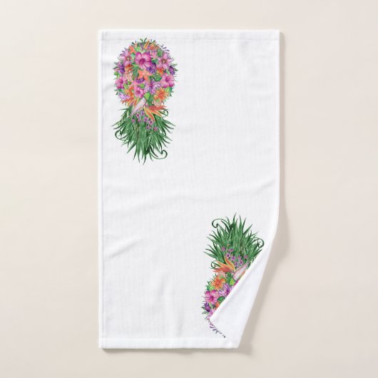 Aquarelle tropicale d'ananas (Serviette à main)