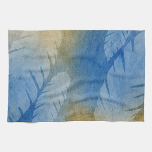 Aquarelle tropicale Feuille serviette de cuisine