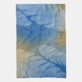 Aquarelle tropicale Feuille serviette de cuisine (Vertical)
