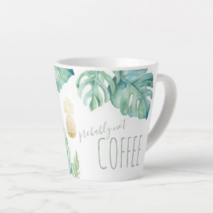 Aquarelle tropicale Monstera Feuille Mug