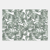 Aquarelle tropicale Oasis moderne Feuille Motif (Devant)