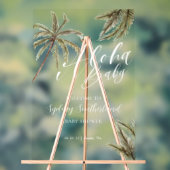 Aquarelle tropicale Palm Trees Baby shower Bienven (Neutre)