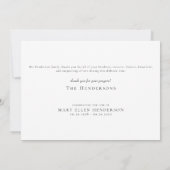 Aquarelle Tulipe simple Funérailles II Merci (Dos)