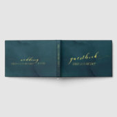 Aquarelle turquoise Gold Script Mariage élégant (Complet)