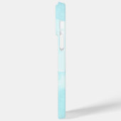 Aquarelle turquoise iPhone 14 pro max coque (Verso / Gauche)