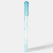 Aquarelle turquoise iPhone 14 pro max coque (Verso / Droite)