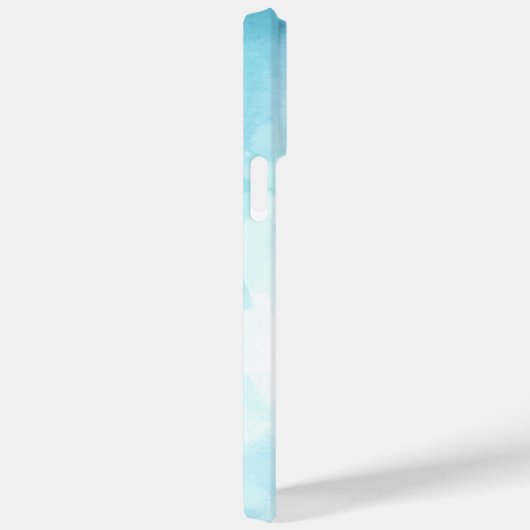 Aquarelle turquoise iPhone 14 pro max coque (Verso / Droite)