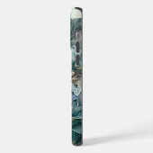 Aquarelle Turquoise Rose (Côté gauche)