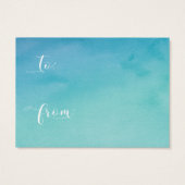 Aquarelle turquoise Sans Fête des mariées d'emball (Dos)