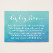 Aquarelle turquoise Sans Fête des mariées d'emball (Devant)