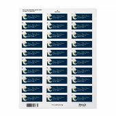 Aquarelle Twinkle Little Star Étiquette de adresse (Feuille entière)