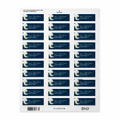 Aquarelle Twinkle Little Star Étiquette de adresse (Feuille entière)