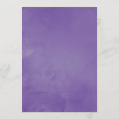 Aquarelle Ultra Violet Floral Mariée Conseil (Dos)