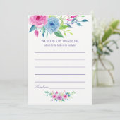 Aquarelle Ultra Violet Floral Mariée Conseil (Debout devant)