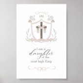 Aquarelle une fille de Dieu avec affiche (Devant)