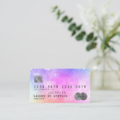 aquarelle unicorne art carte de crédit Style argen (Debout devant)