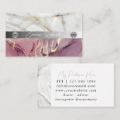 Aquarelle unique Carte de visite moderne (Devant / Derrière)