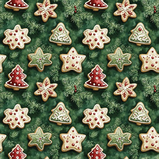 Aquarelle unique Noël Cookies couverture