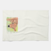 Aquarelle Vache serviette de cuisine (Horizontal)