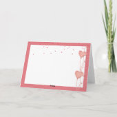 aquarelle valentine nuptiale merci cartes (Dos)