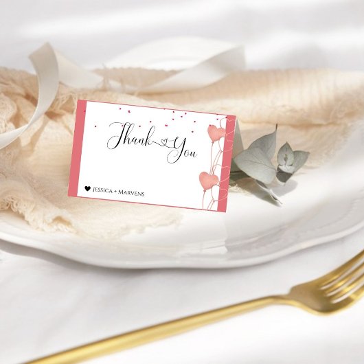 aquarelle valentine nuptiale merci cartes