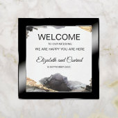 Aquarelle Vanessa toile noir et blanc Imprimer