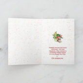 Aquarelle Verdure & Baies rouges Joyeux Noël (Intérieur)