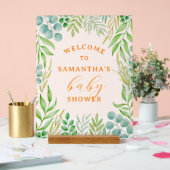 Aquarelle Verdure Foliage Baby shower Bienvenue (Mariage)