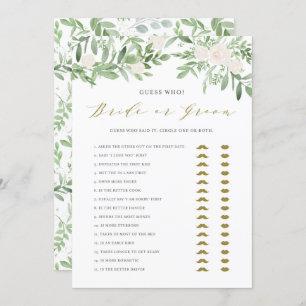 Aquarelle Verdure Il A Dit Qu'Elle A Dit Carte De