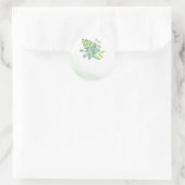 Aquarelle Verdure Mariage Favoriser Stickers (Sac)