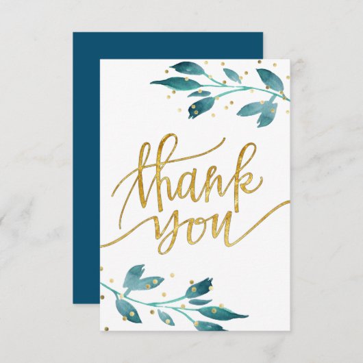 aquarelle verdure merci (Devant / Derrière)