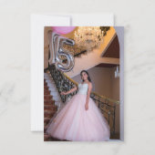 Aquarelle Verdure Or Carte de remerciements d'anni (Dos)