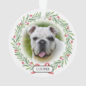 Aquarelle Verdure Wreath Personnalisée Photo pour  (dos)