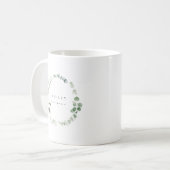 Aquarelle vert Bridesmaid Proposition Mug (Devant gauche)