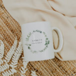 Aquarelle vert Bridesmaid Proposition Mug<br><div class="desc">Il s'agit d'une simple et élégante tasse de femme de chambre à l'eucalyptus avec des éléments de verdure aquarelle et une police moderne. Modifiez tous les termes et toutes les couleurs* sur ce modèle de programme de mariage. * la couleur de l'aquarelle verte ne sont pas modifiables // Pour les...</div>