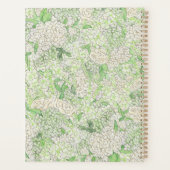 Aquarelle vert et blanc Mariage de crête d'Hydrang (Dos)