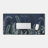 Aquarelle Vert Floral Nom personnalisé (Clavier et souris)