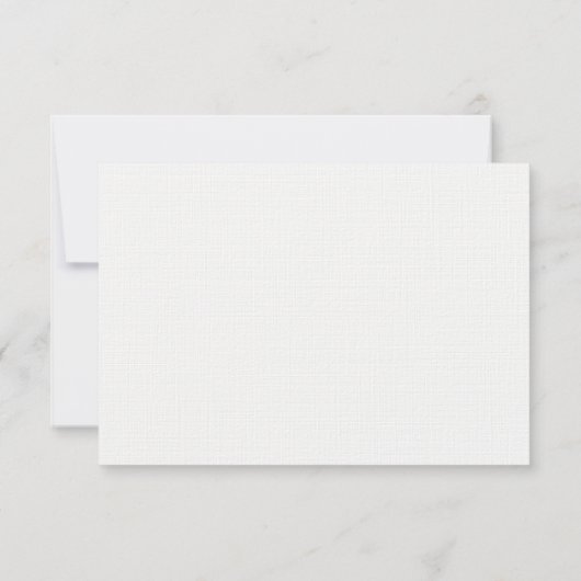 Aquarelle Vert Leaf mariage RSVP (Dos)