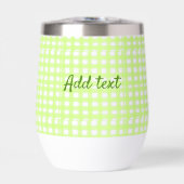 Aquarelle vert plaid ginham personnalisé ajouter t (Avant)