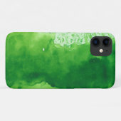 aquarelle vert texture arrière - plan coques iphon (Dos (Horizontal))