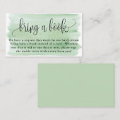 Aquarelle verte Apportez une carte de boîtier de l (Devant / Derrière)