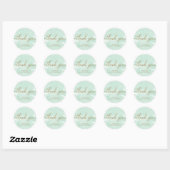 Aquarelle verte Baby shower or Favoriser Sticker (Feuille)