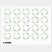 Aquarelle verte Fern Blank Wedding Favor Stickers (Feuille)