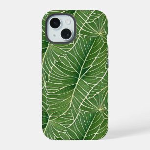 Aquarelle verte Feuille Motif