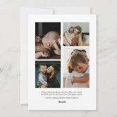 Aquarelle verte Joyeux Carte photo de Noël (Dos)